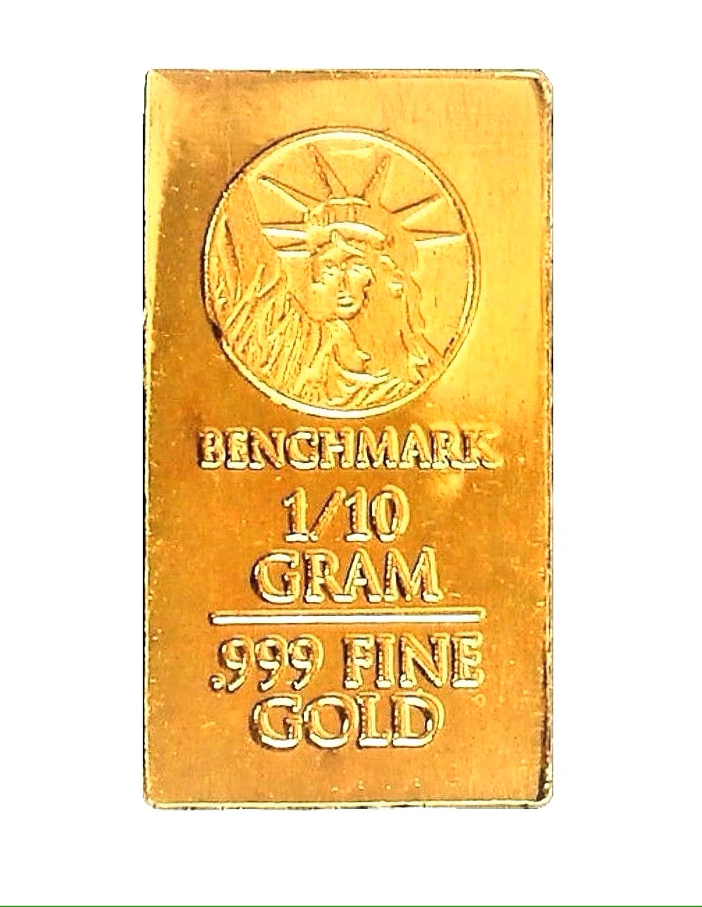 10 Lingots 1/10 grammes or fin 24k 999.9