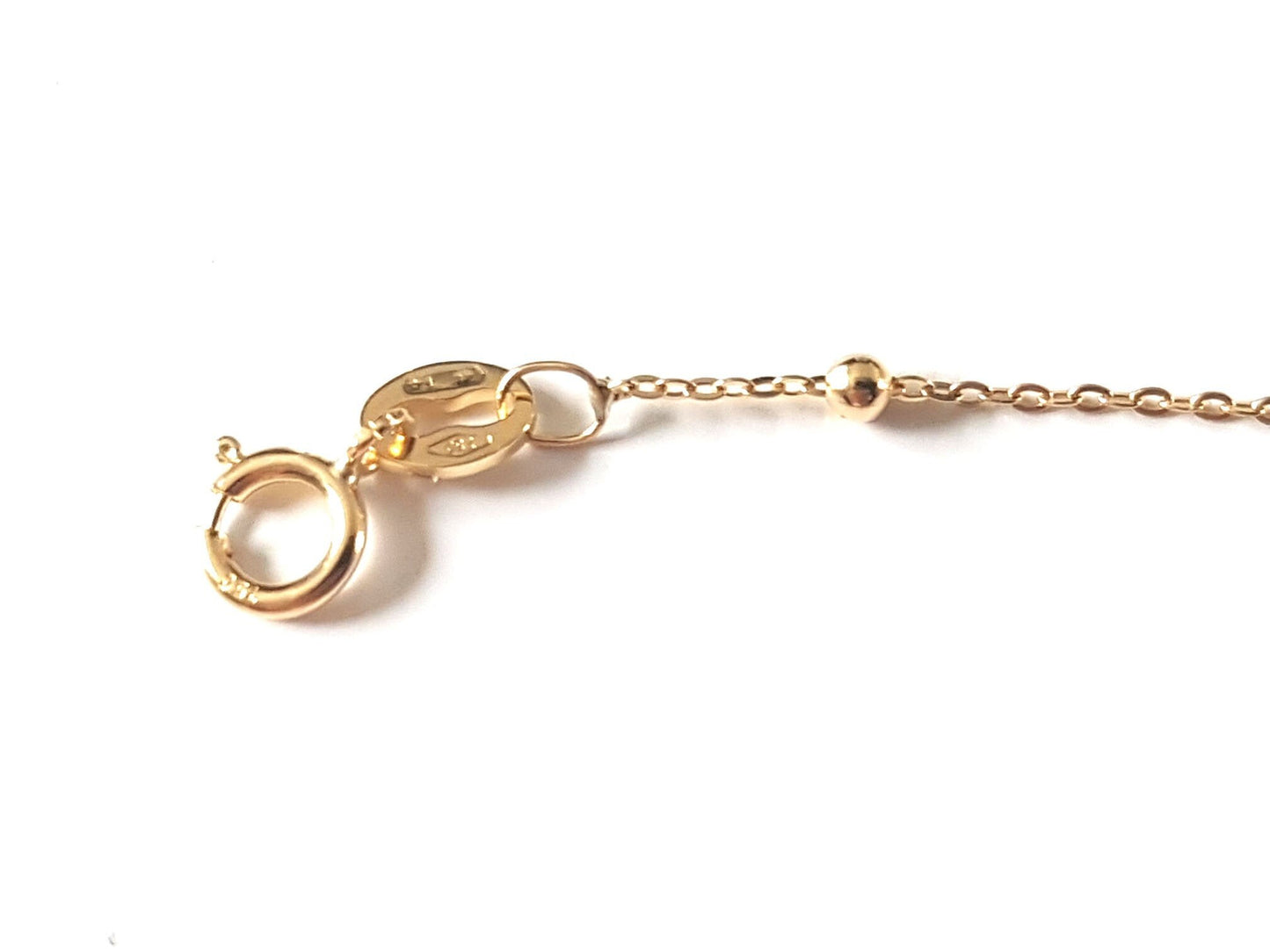 Bracelet Perles or jaune massif 18k 750%