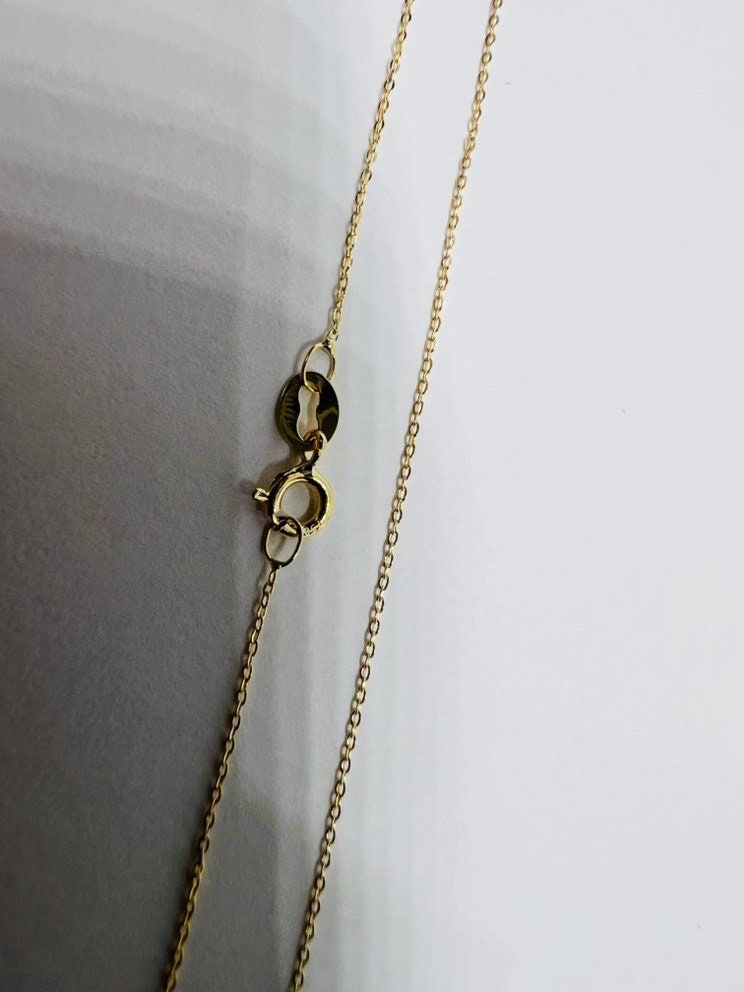 Chaîne forçat 40 cm or jaune massif 18k 750%