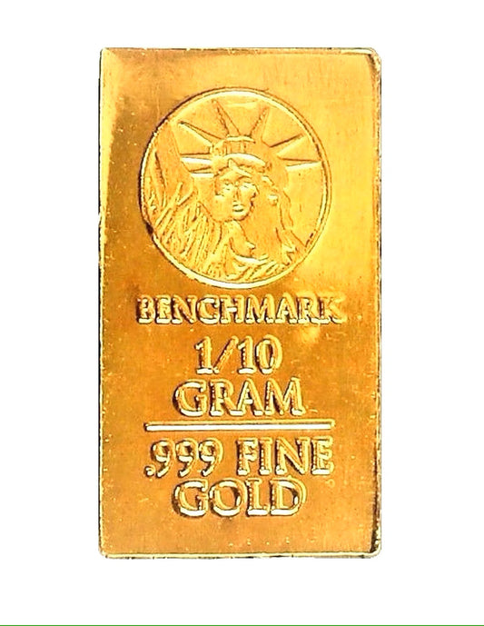 Lingot 1/10 grammes or fin 24k 999.9