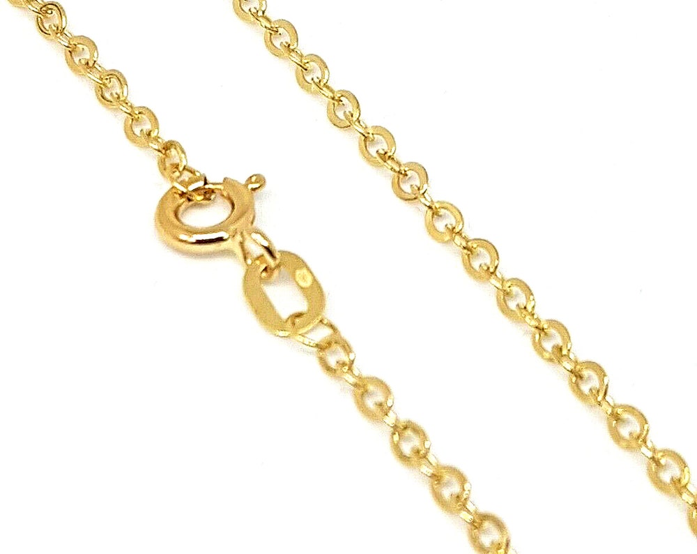 Chaîne en or jaune massif 18 carats 50 cm 1.70 mm