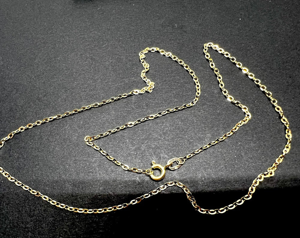 Chaîne en or jaune massif 18 carats 50 cm 1.70 mm