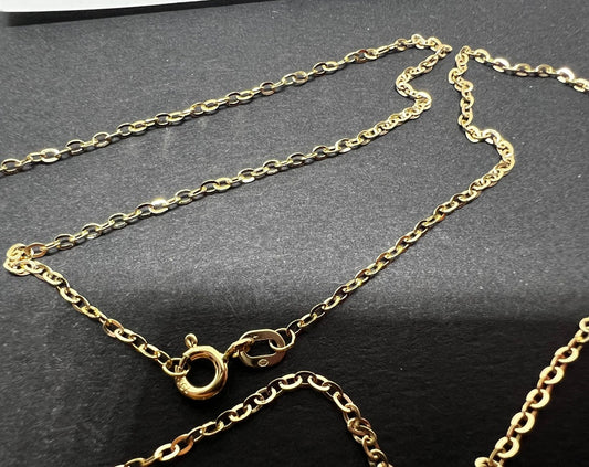 Chaîne en or jaune massif 18 carats 50 cm 1.70 mm