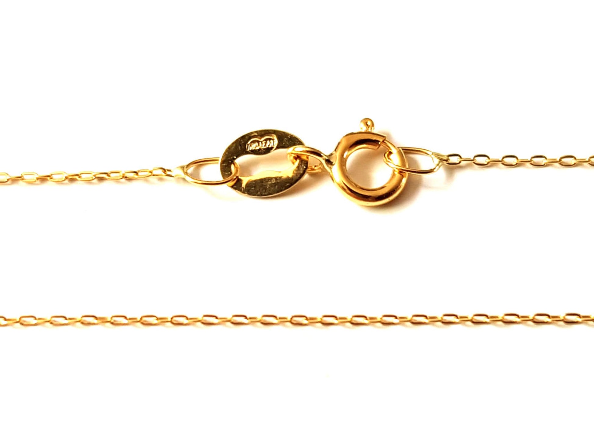 Chaîne forçat or jaune massif 18k 750%