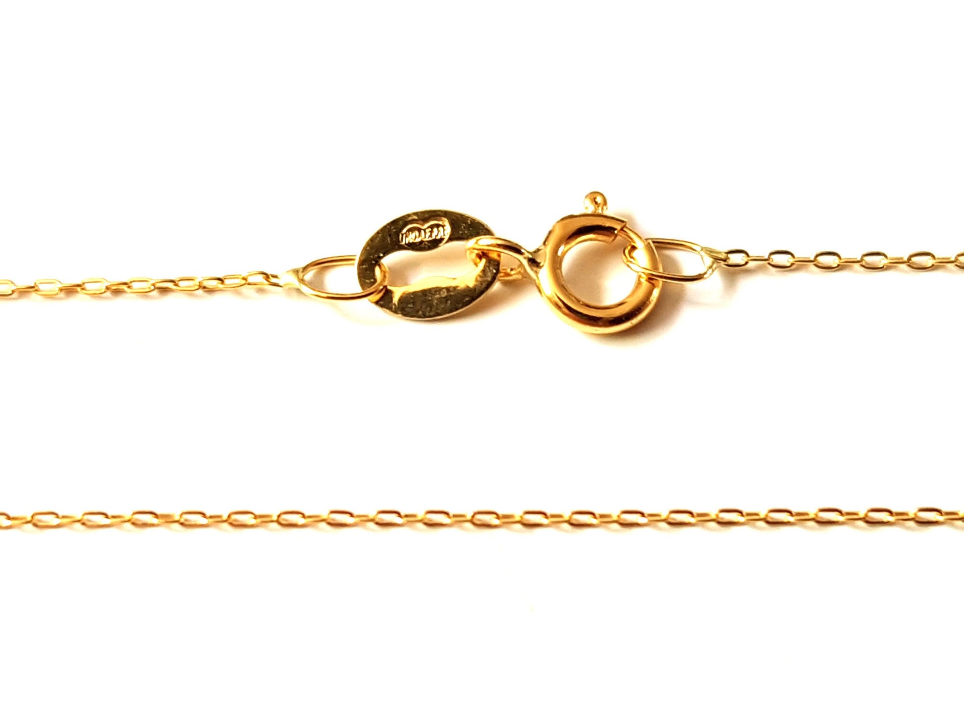 Chaîne or jaune massif 18k 750%