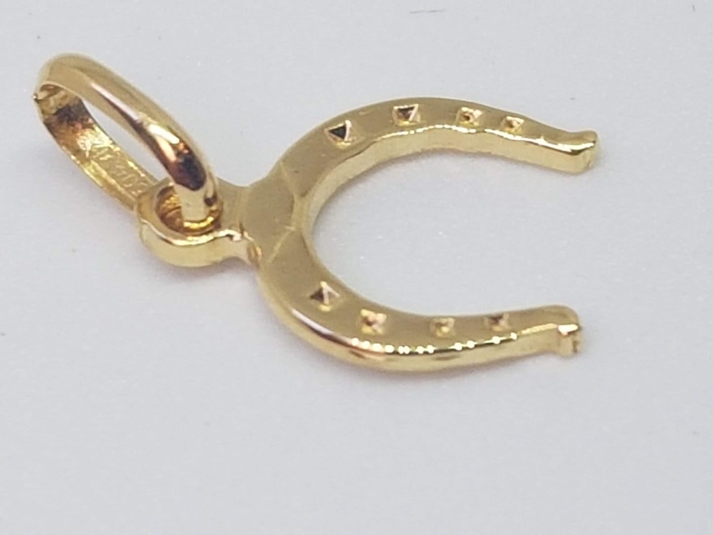 Pendentif Fer à cheval Or jaune massif 18k 750%