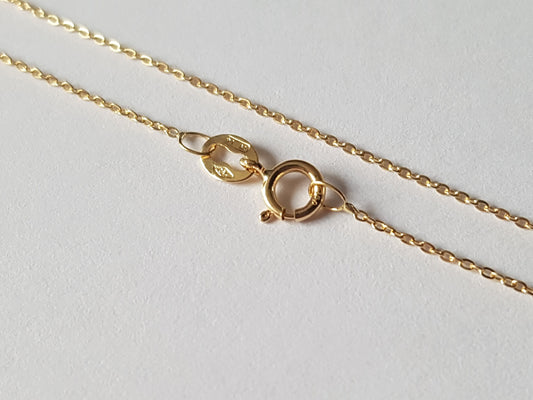 Chaîne or jaune massif 18k 750%