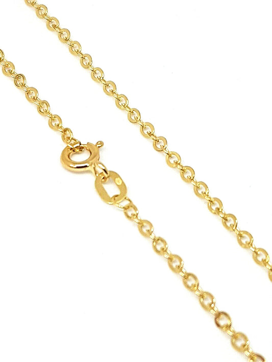 Chaîne or jaune massif 18k 750% 60 cm 1.70 mm