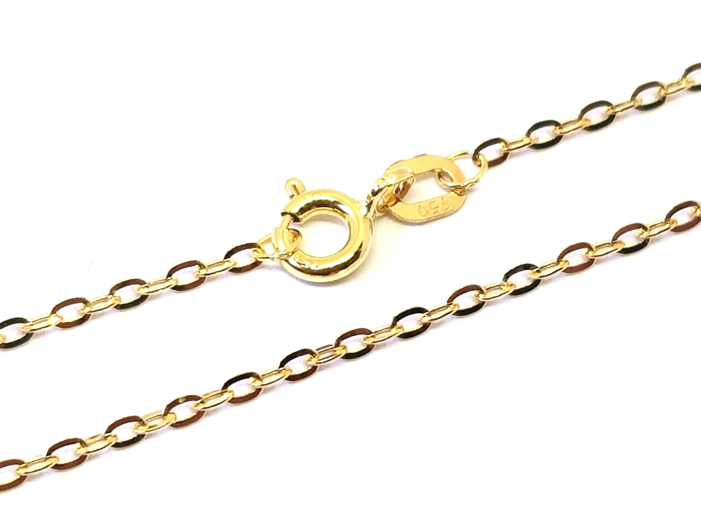 Promotion Chaîne or jaune massif 18k 750% 55 cm 1.70 mm