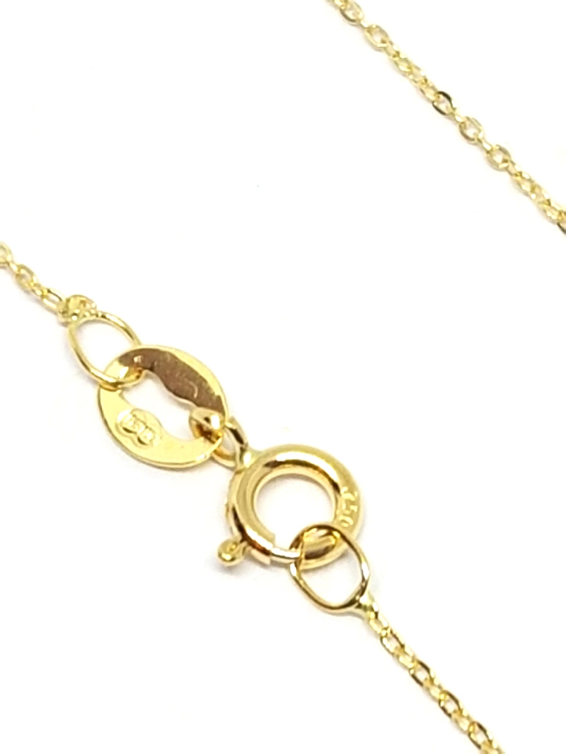Chaîne or jaune massif 18k 750%