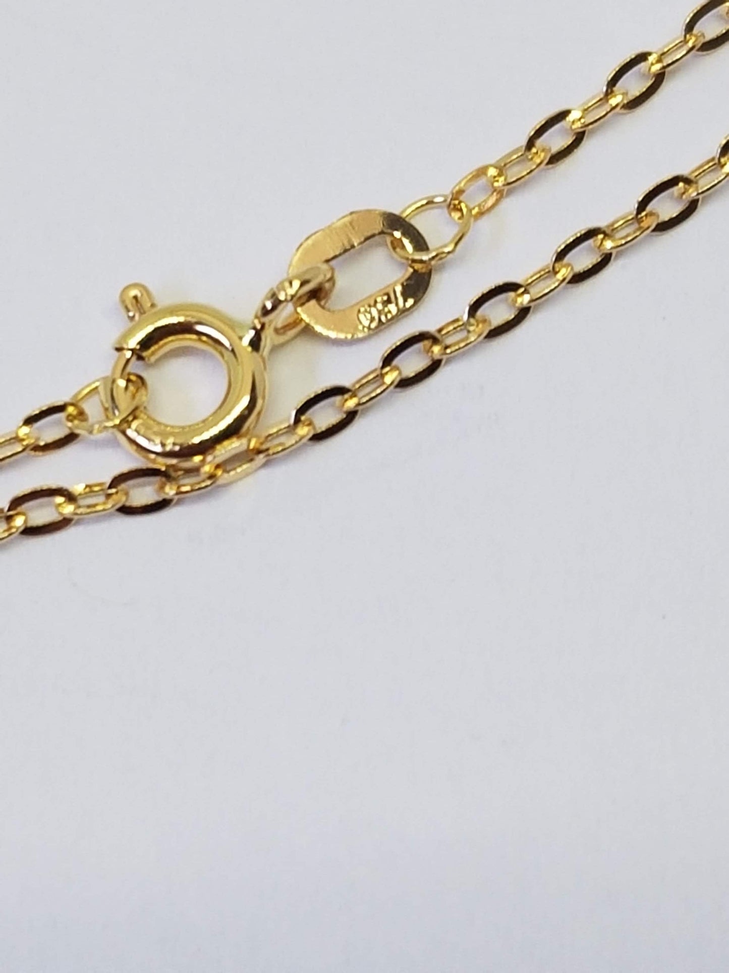 Chaîne or jaune massif 18k 750% 50 cm 1.70 mm