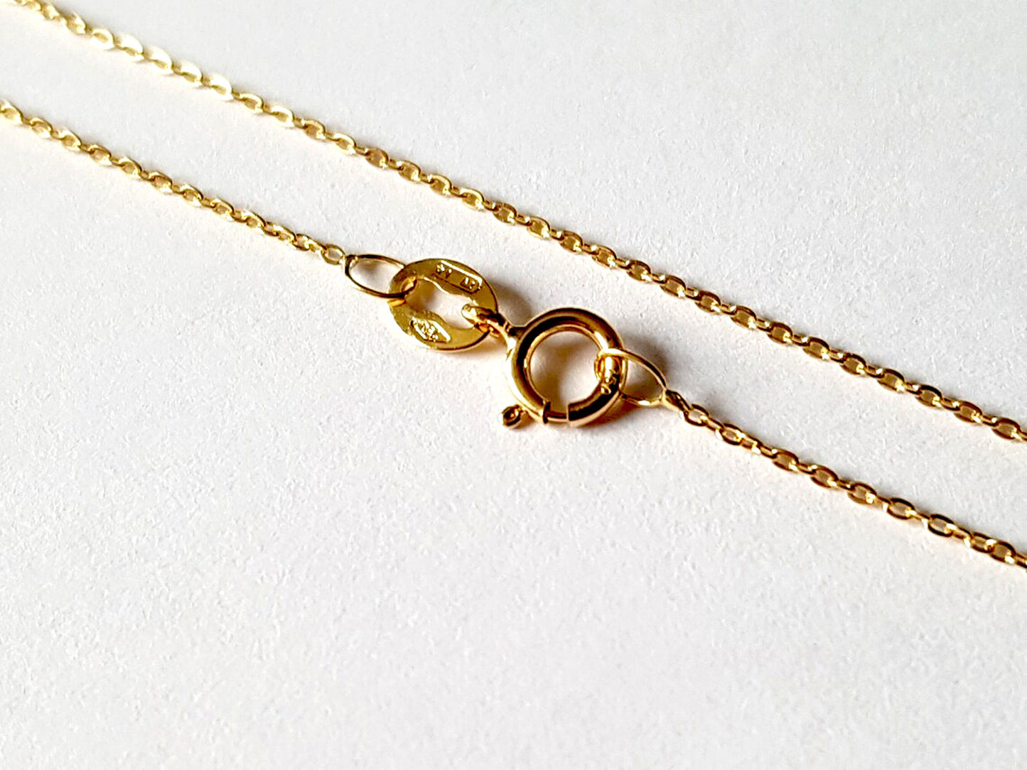 Chaîne forçat 42 cm 0.70 mm or jaune massif 18k 750%