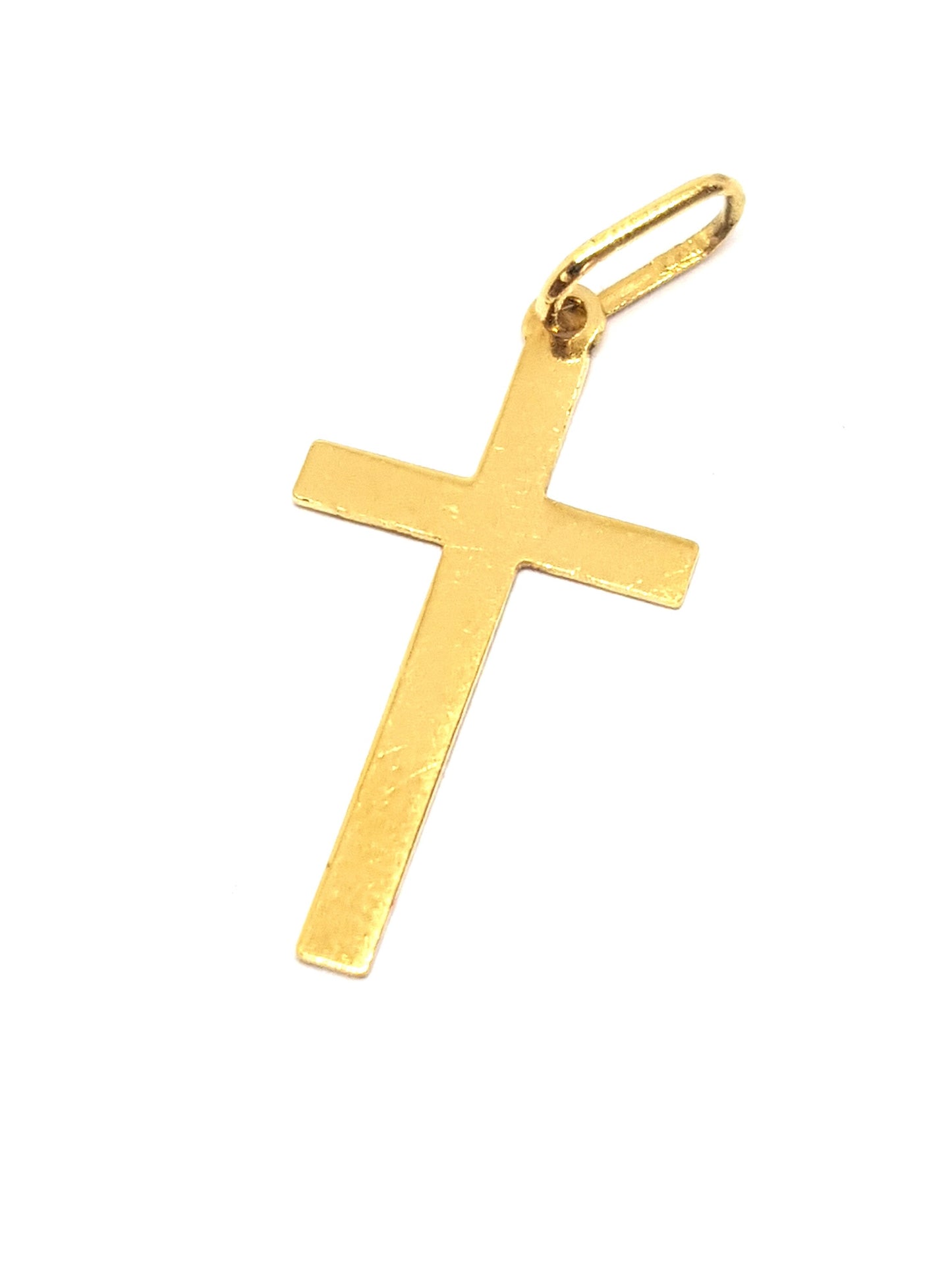 Pendentif Or massif 18k 750% Croix Divine