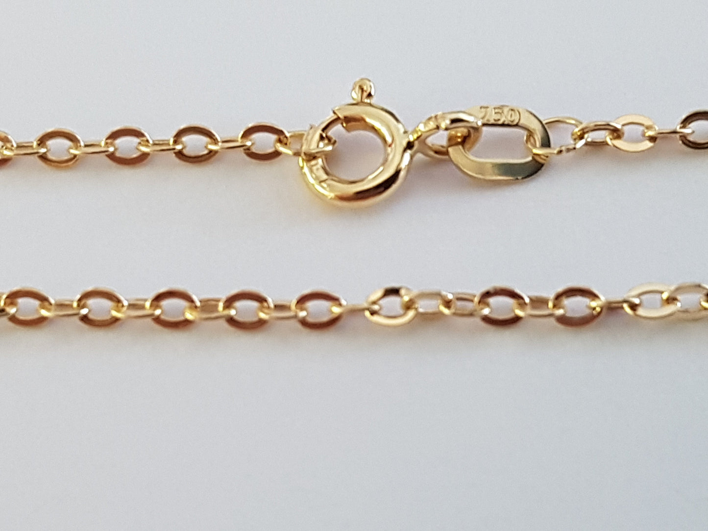 Chaîne or jaune massif 18k 750% 50 cm 1.70 mm