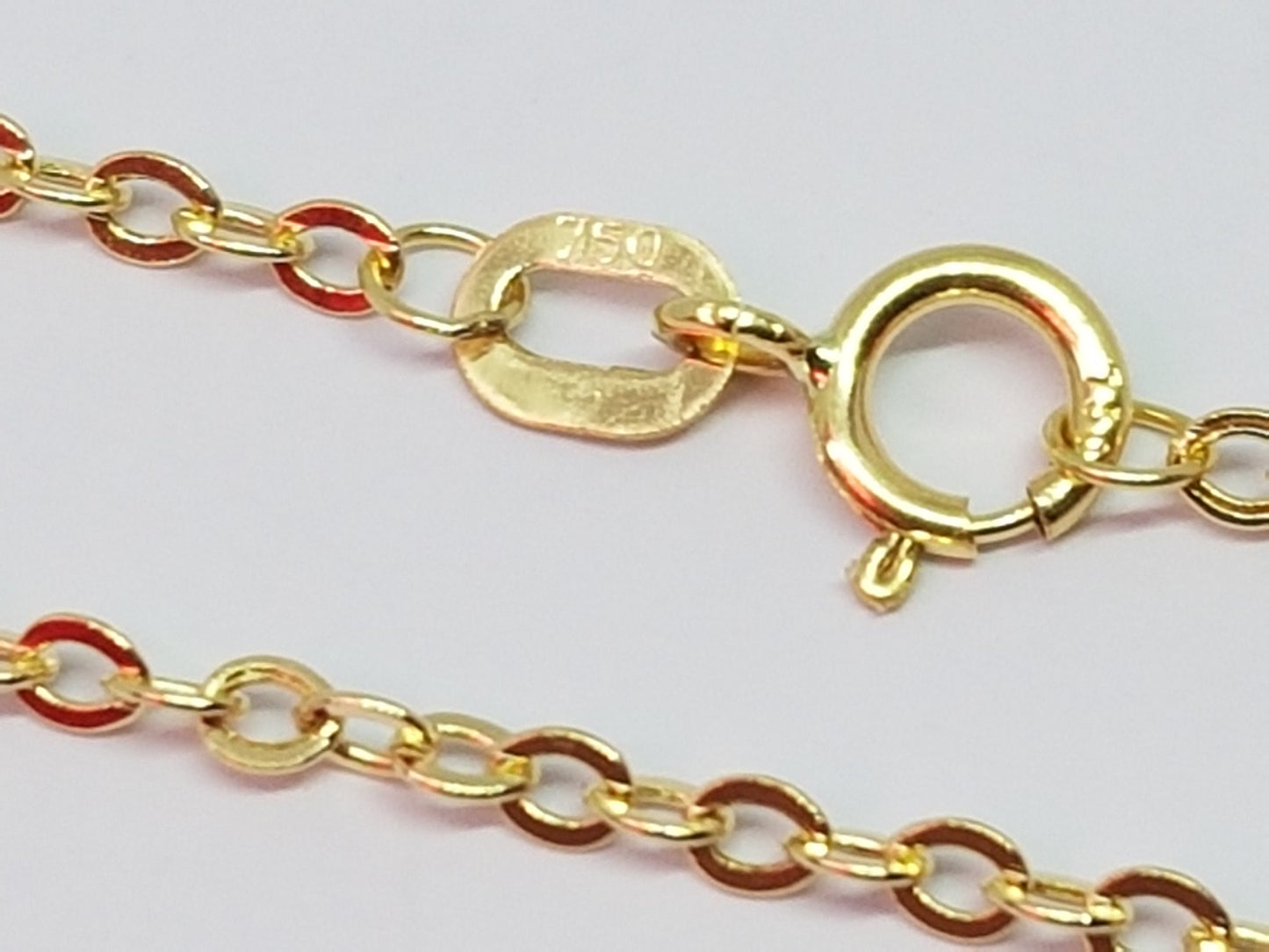 Promotion Chaîne or jaune massif 18k 750% 55 cm 1.70 mm