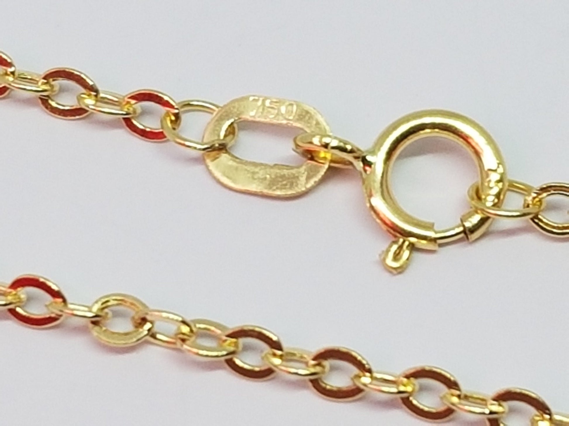 Promotion Chaîne or jaune massif 18k 750% 55 cm 1.70 mm