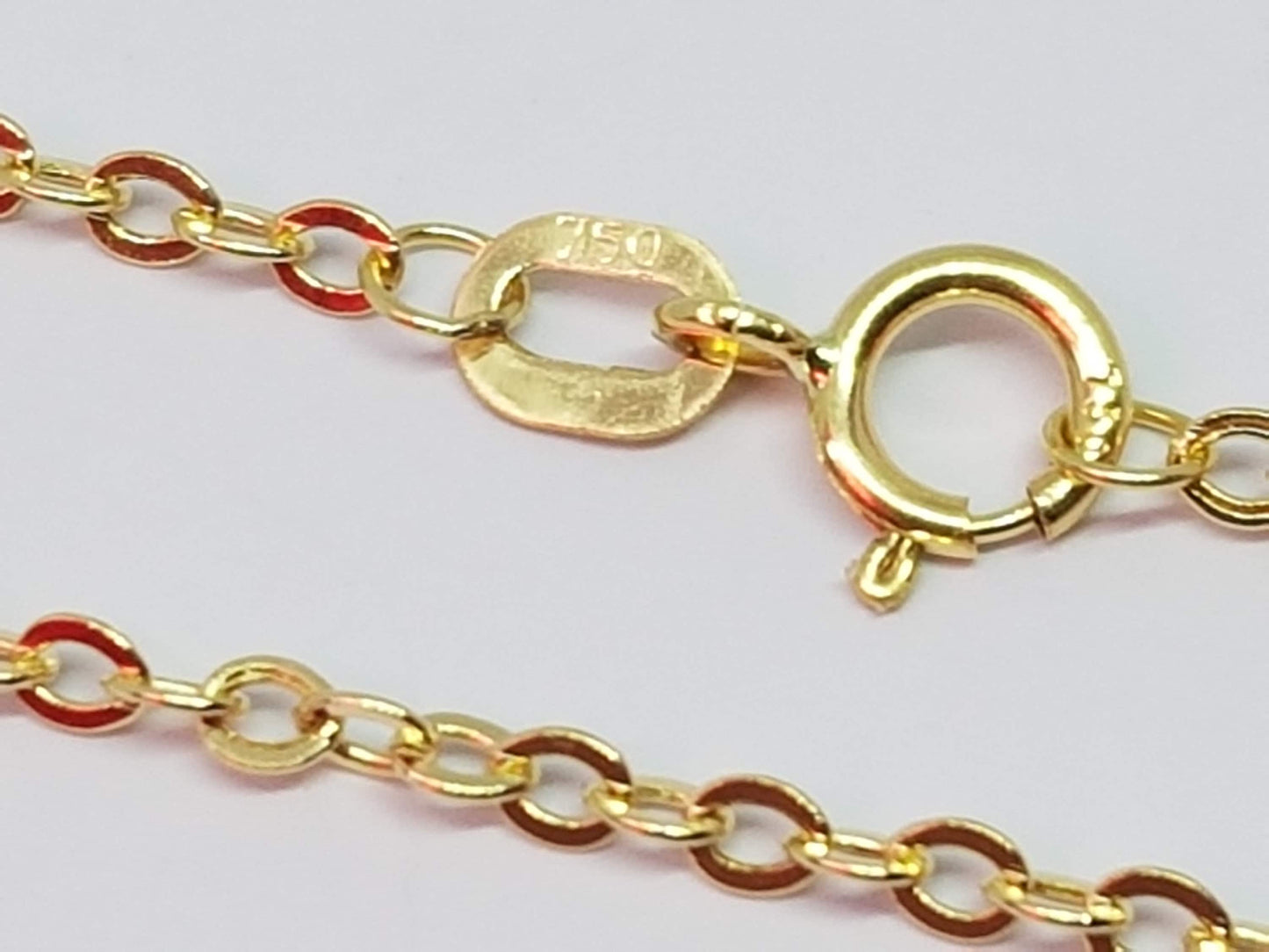 Chaîne or jaune massif 18k 750% 50 cm 1.70 mm