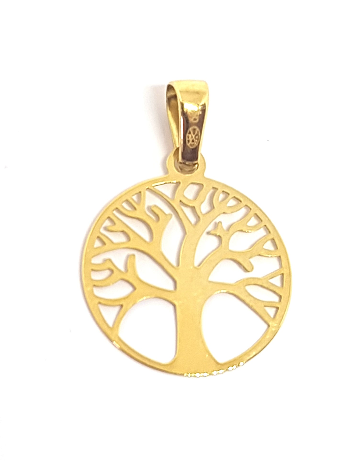 Pendentif Or jaune massif 18k 750% Arbre de Vie