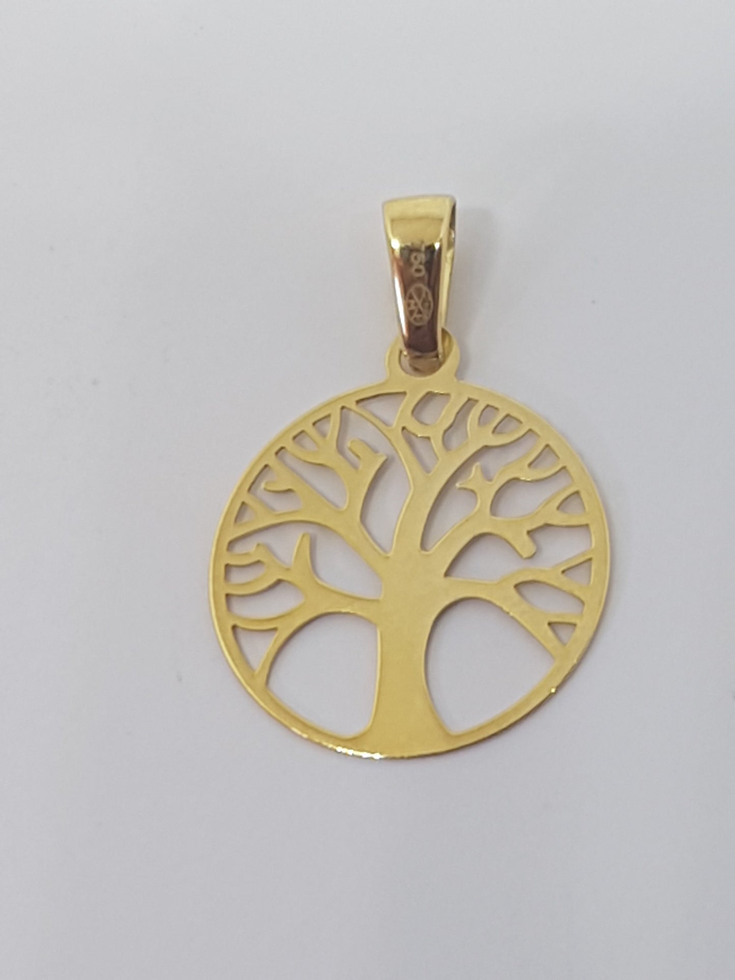 Pendentif Or jaune massif 18k 750% Arbre de Vie