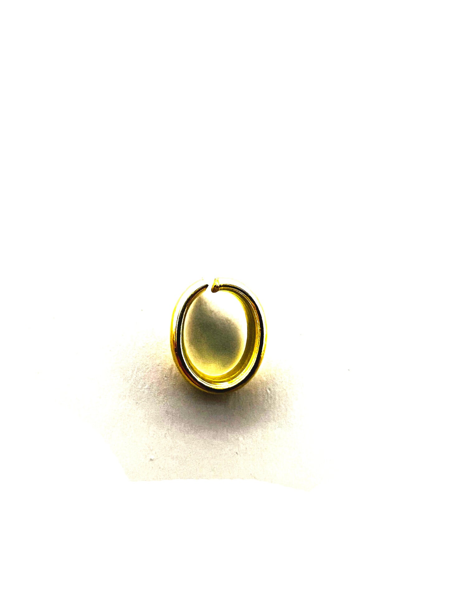 Bélière demi jonc or jaune massif 18 carats 750%