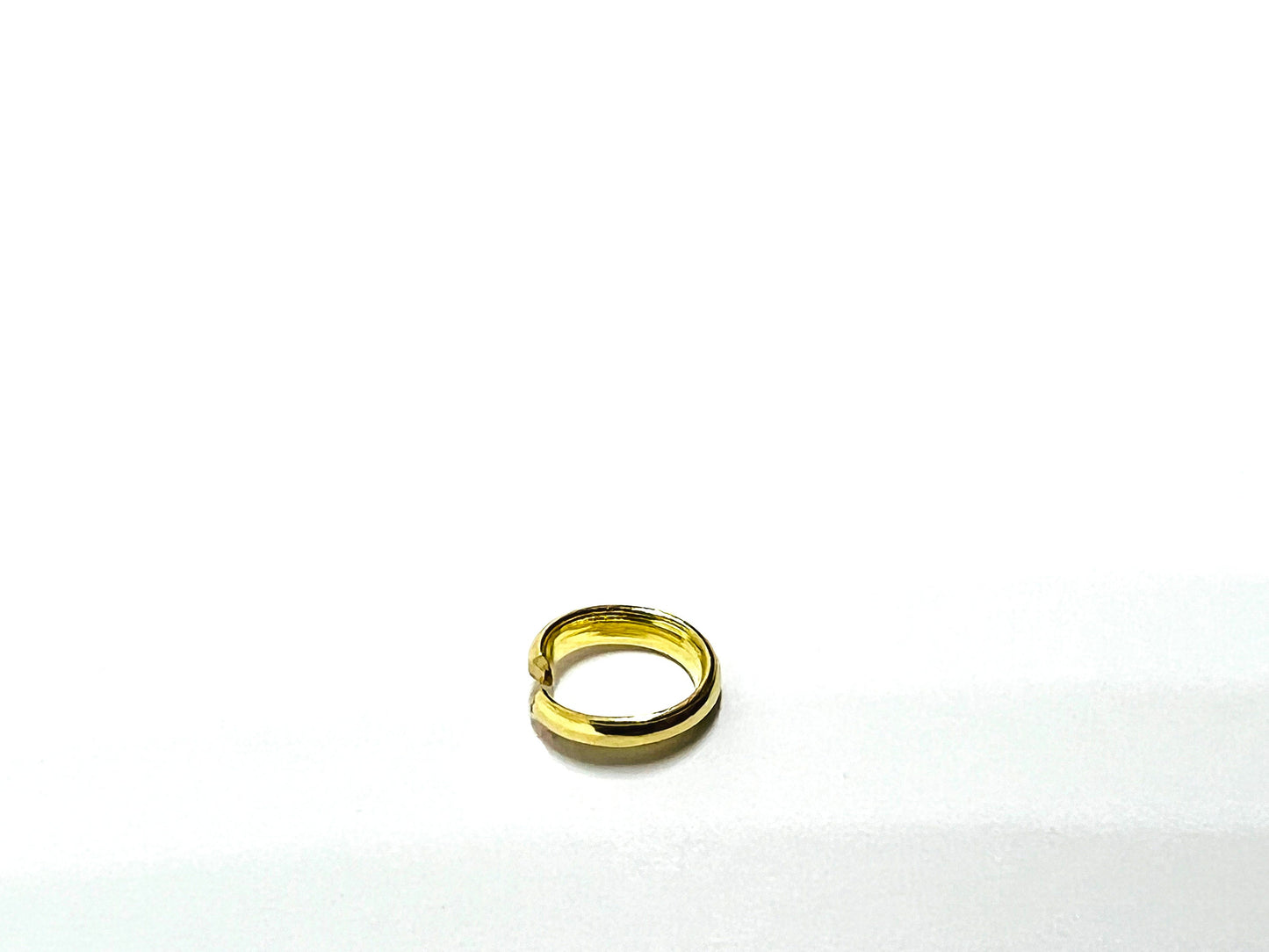 Bélière demi jonc or jaune massif 18 carats 750%
