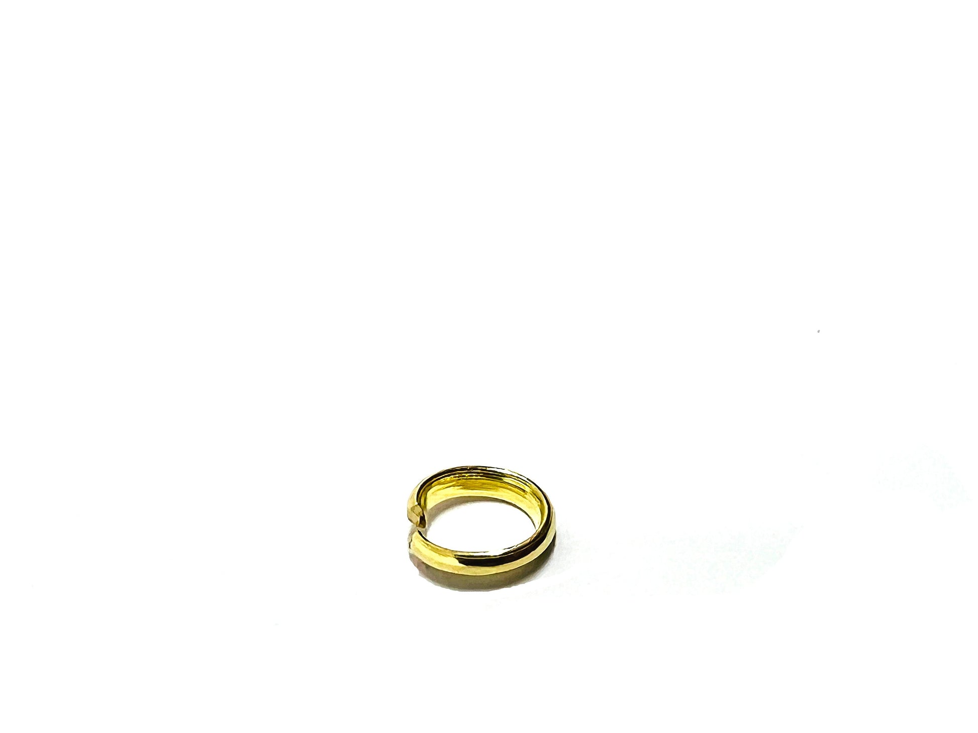Bélière demi jonc or jaune massif 18 carats 750%