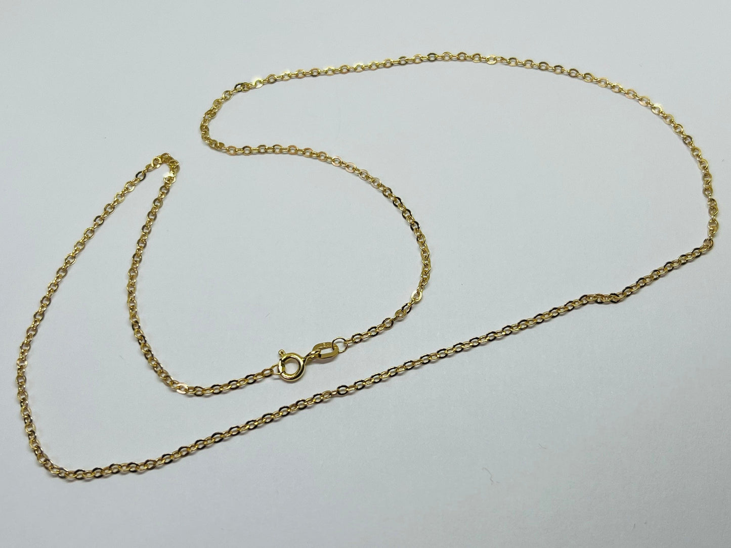 Promotion: Chaîne or jaune massif 18k 60 cm 1.70 mm