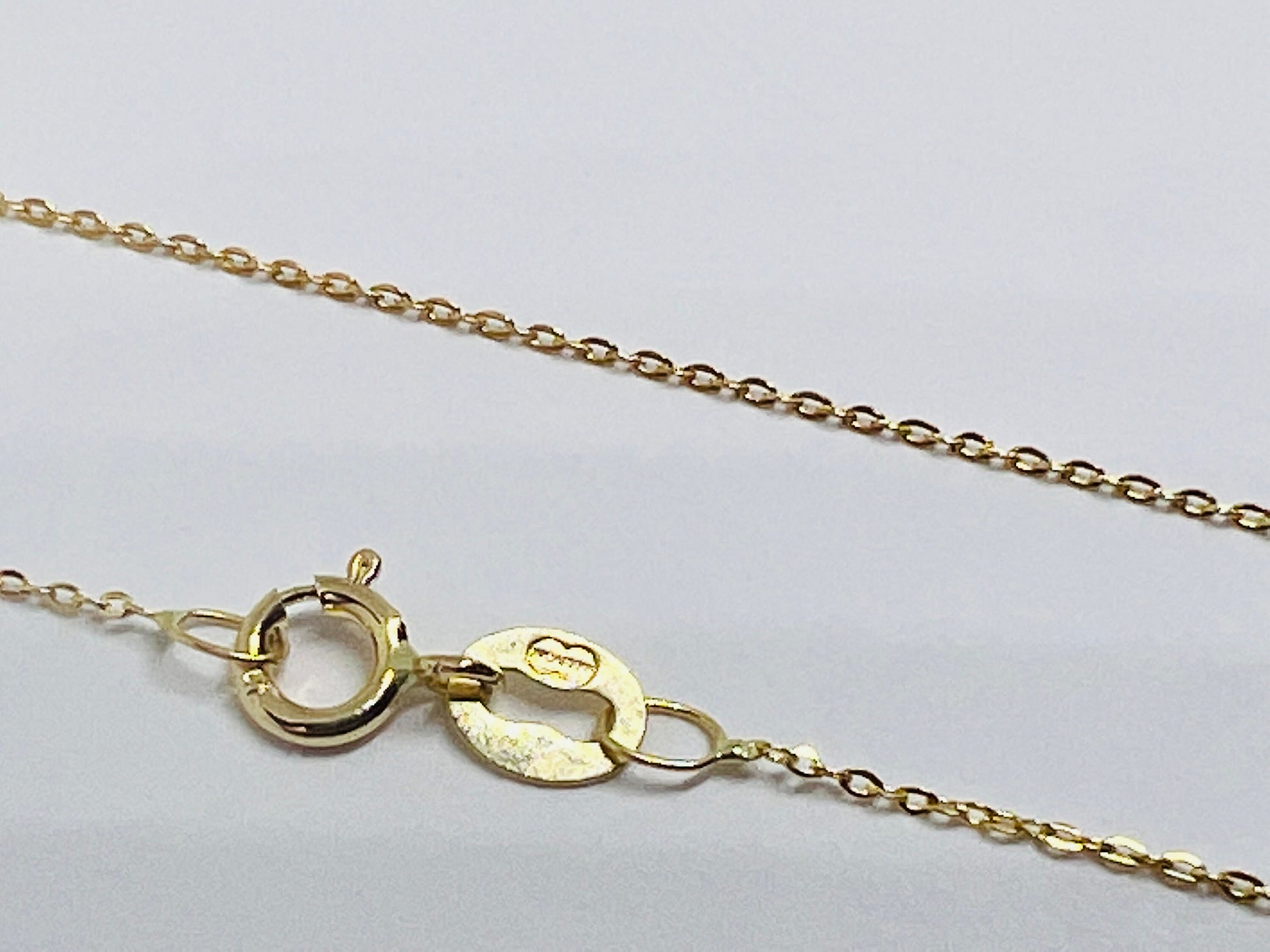 Chaîne forçat 42 cm 0.70 mm or jaune massif 18k 750%