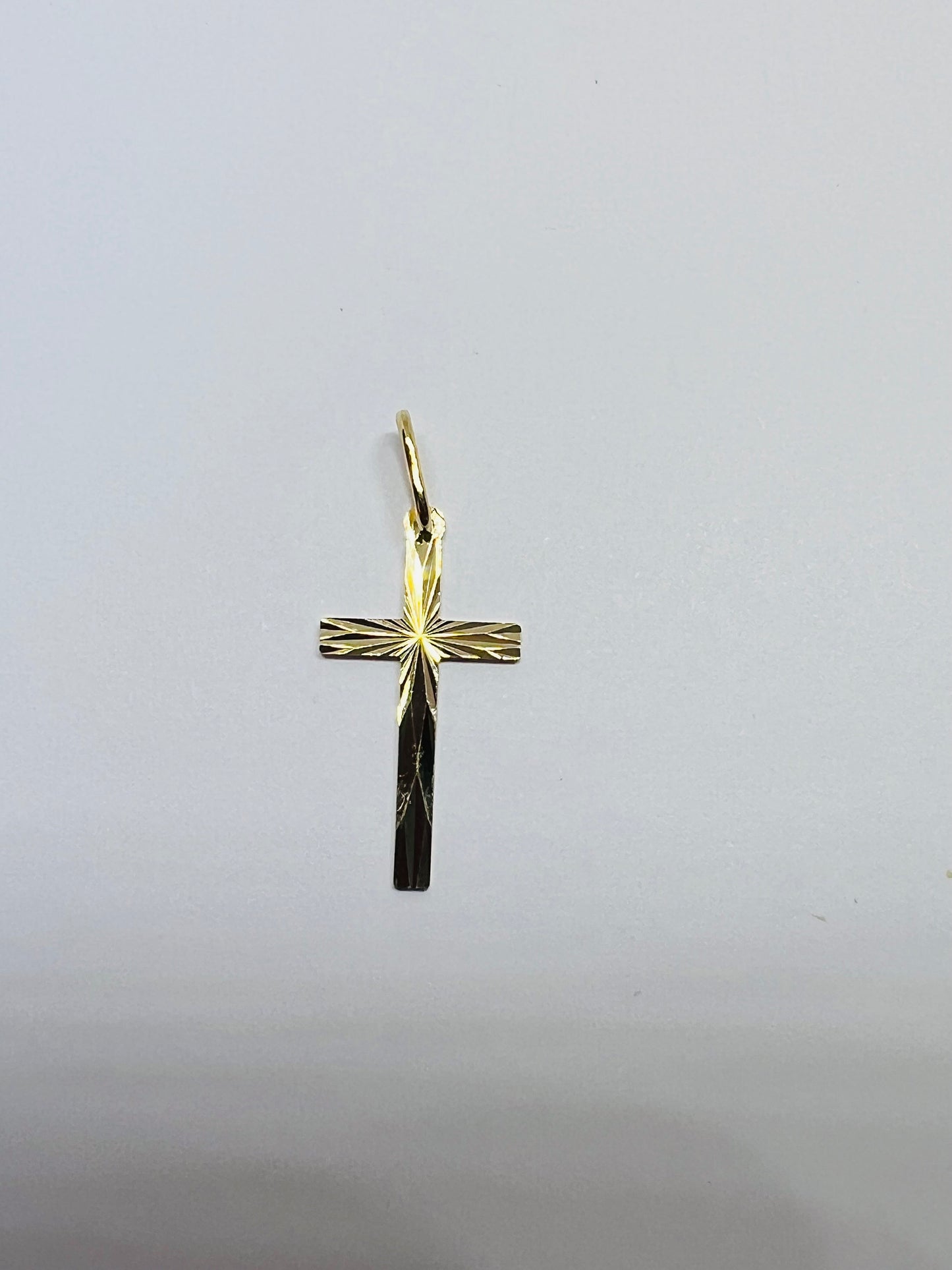 Pendentif Croix Or Jaune massif 18k 750%
