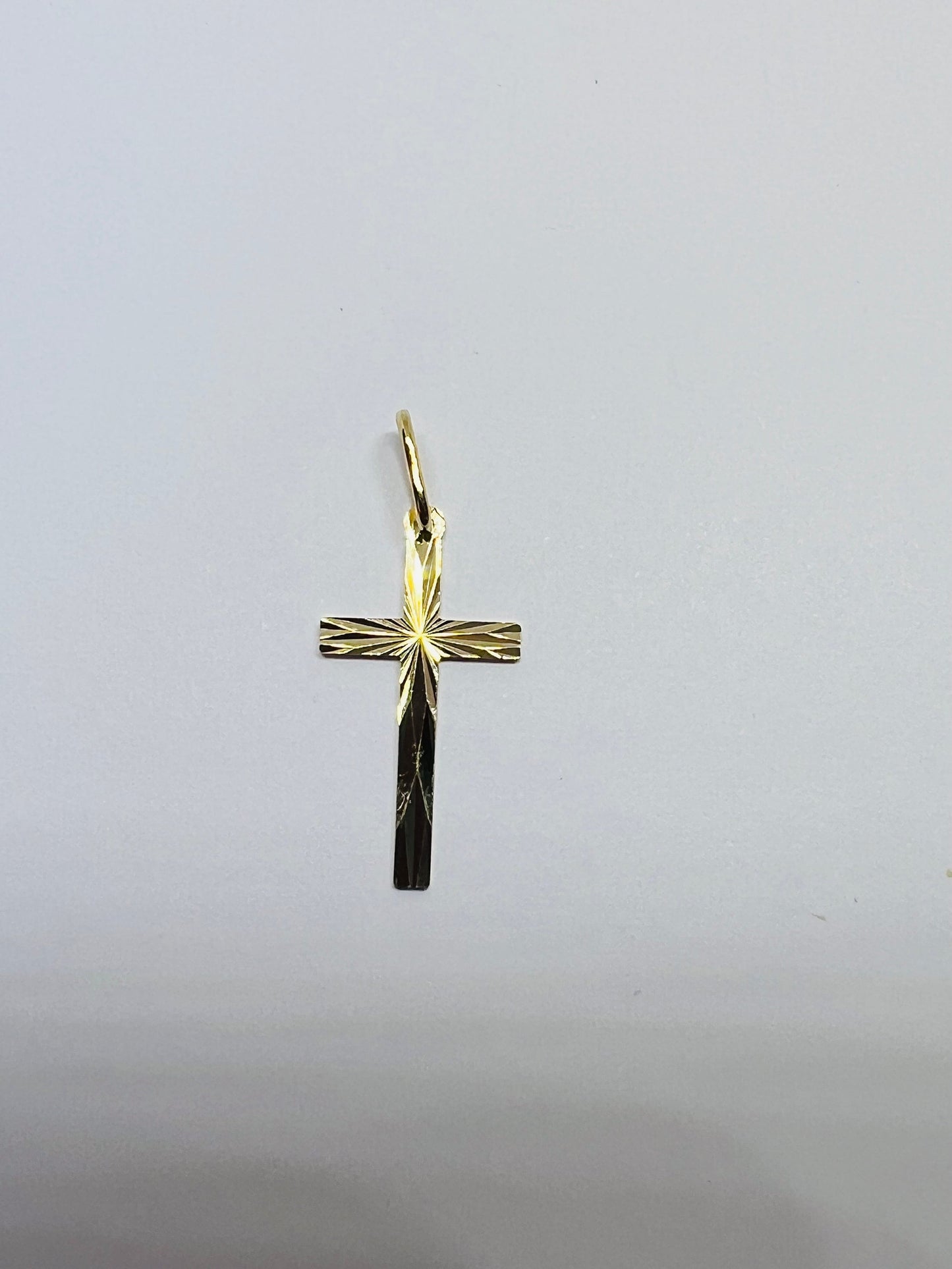 Pendentif Or massif 18k 750% Croix Divine