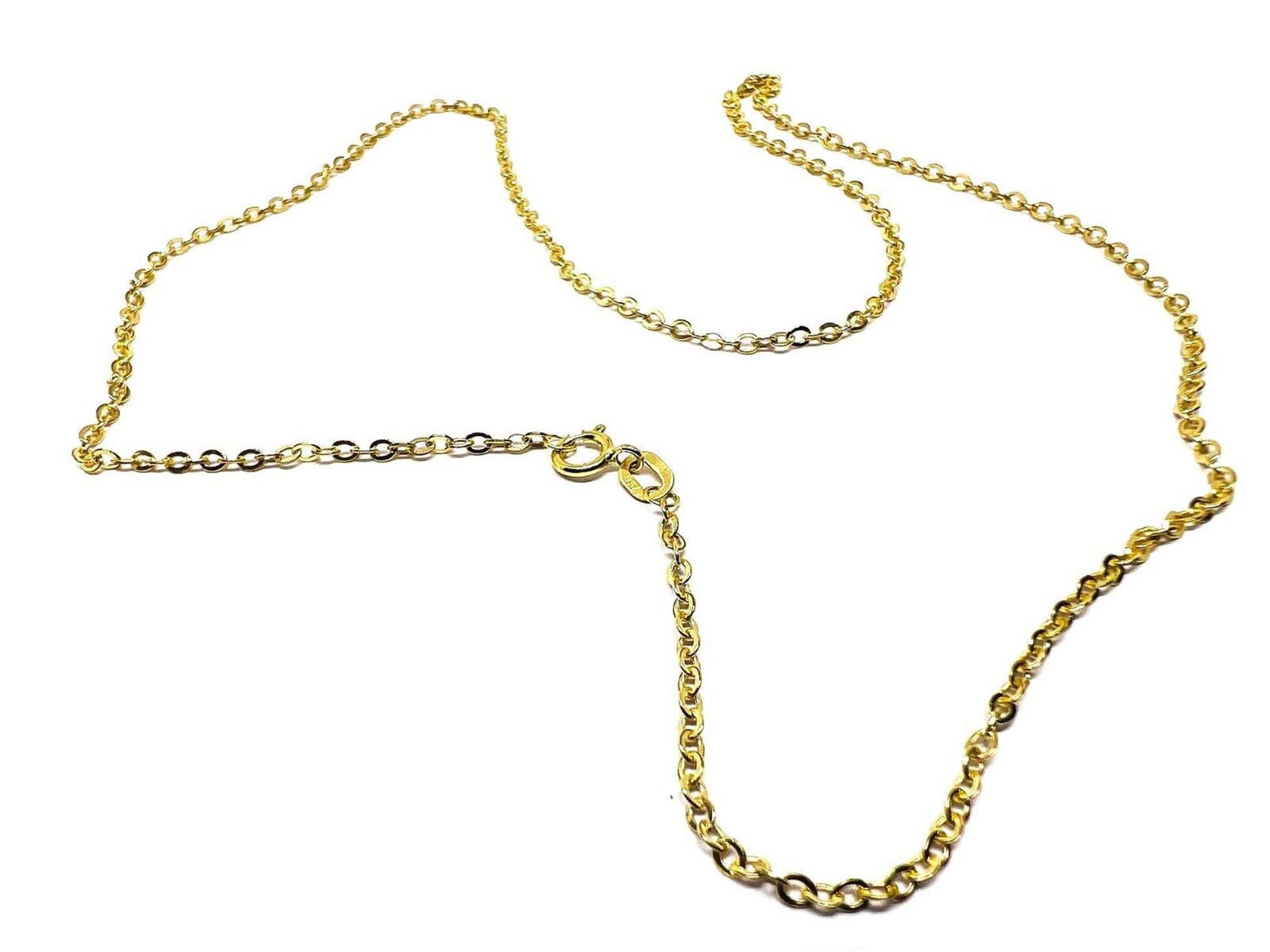 Chaîne or jaune massif 18k 750% 45 cm 1.70 mm