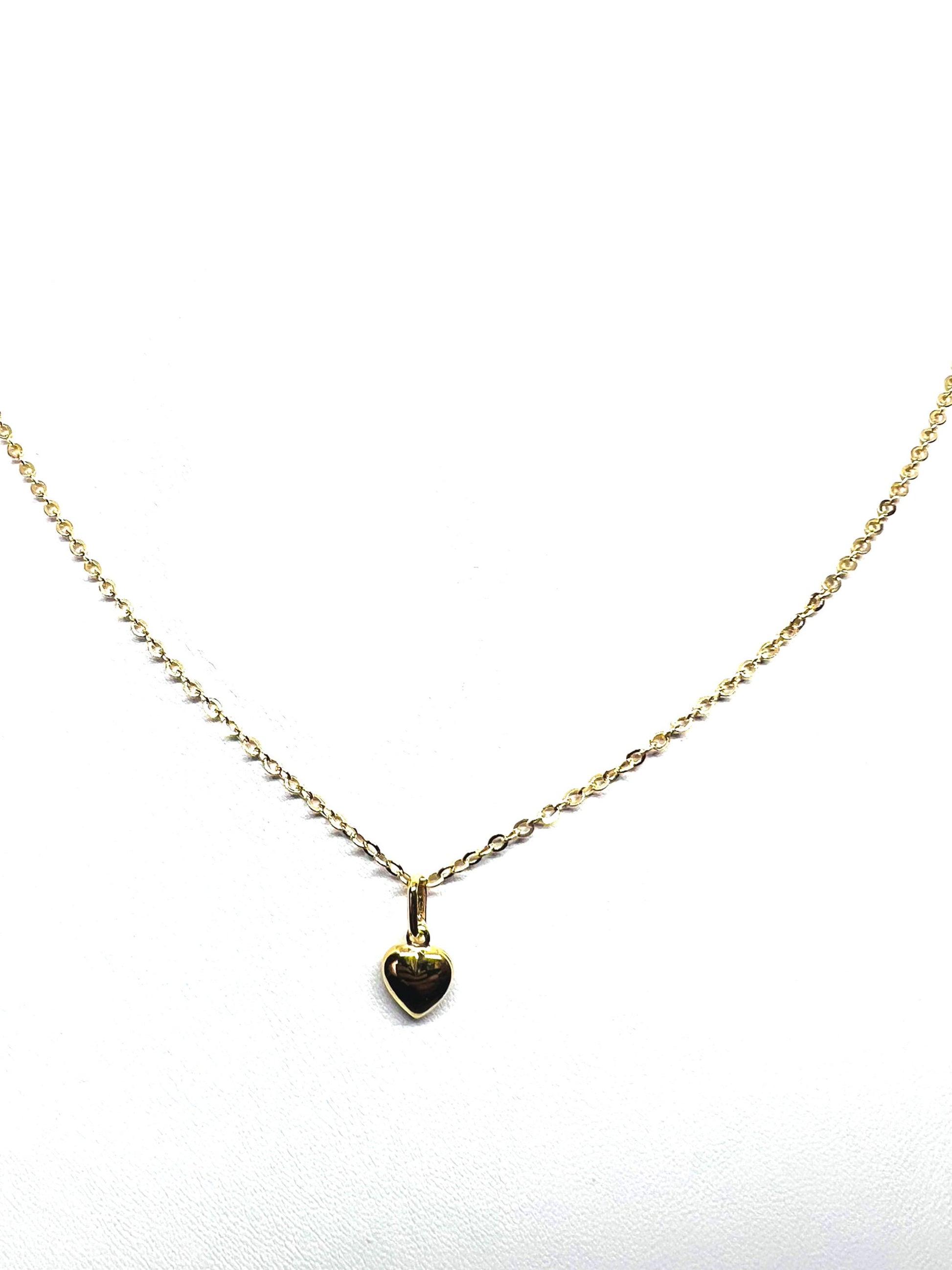 Pendentif Or jaune massif 18k 750% Coeur amour