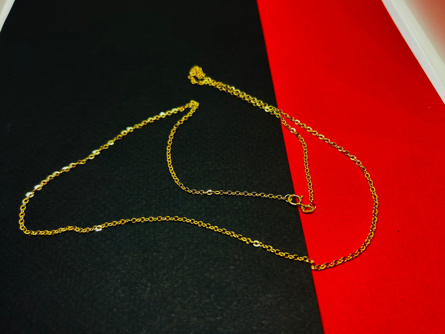 Chaîne forçat or jaune massif 18k 750%