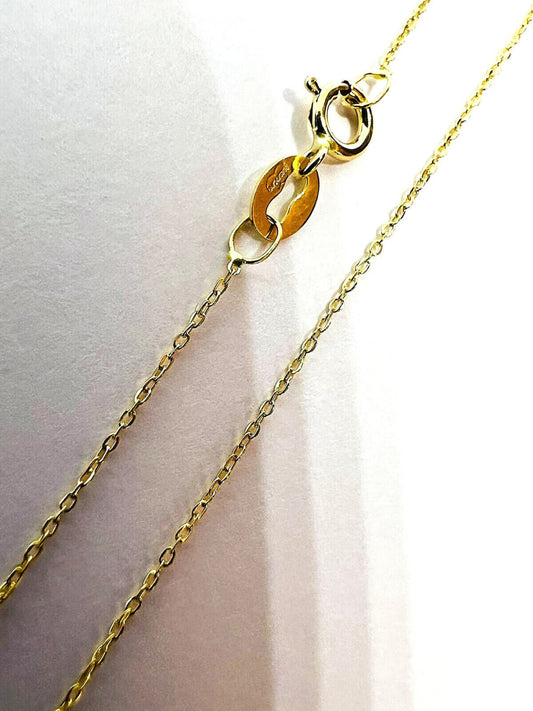 Chaîne forçat or jaune massif 18k 750%