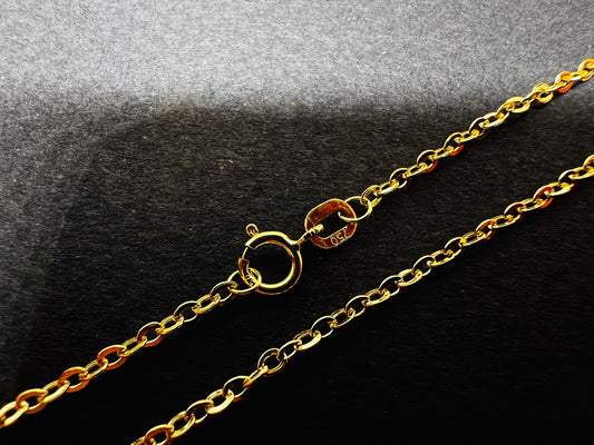 Chaîne or jaune massif 18k 750% 50 cm 1.70 mm