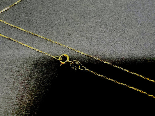 Chaîne forçat or jaune massif 18k 750%