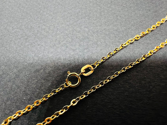 Chaîne or jaune massif 18k 750% 50 cm 1.70 mm