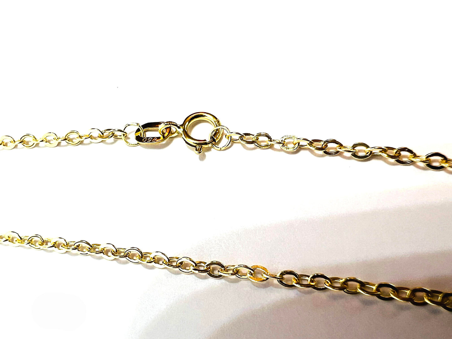 Chaîne or jaune massif 18k 750% 50 cm 1.70 mm
