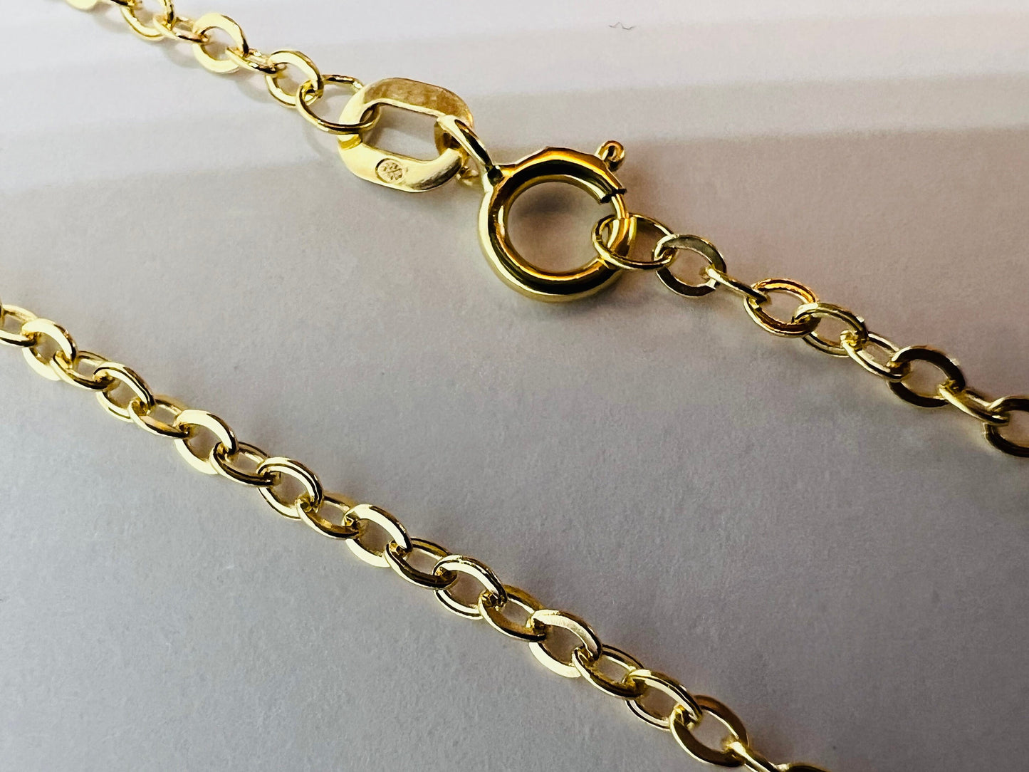 Chaîne or jaune massif 18k 750% 50 cm 1.70 mm