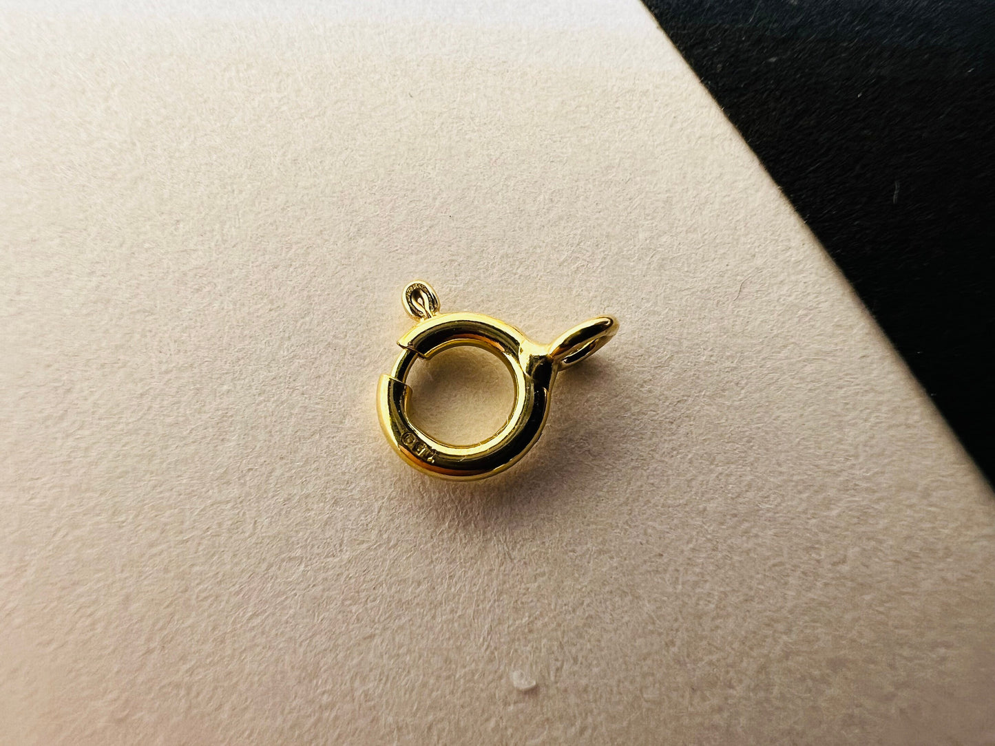 Fermoir bijoux 5 mm Or jaune massif 18k 750%