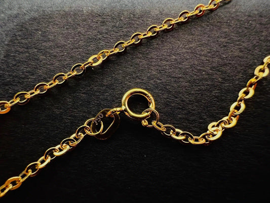 Chaîne or jaune massif 18k 750% 45 cm 1.70 mm