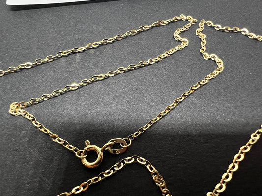 Chaîne or jaune massif 18k 750% 50 cm 1.70 mm