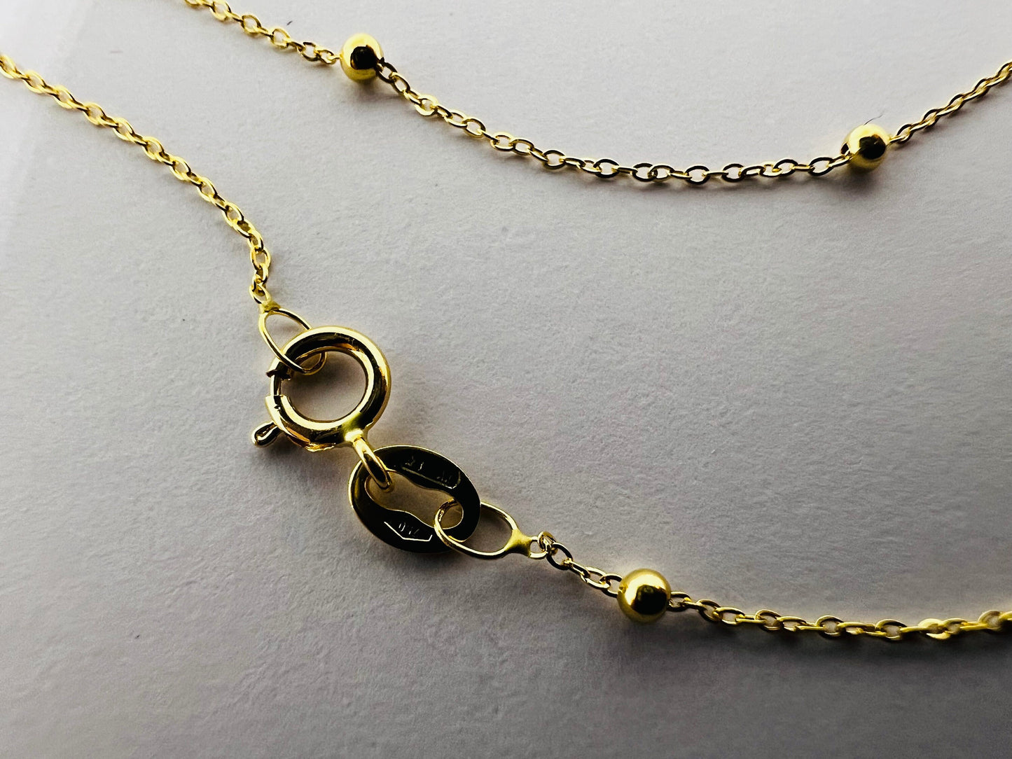 Bracelet Perles or jaune massif 18k 750%