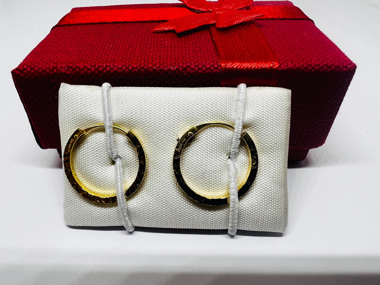 Boucles d’oreilles Créoles 11 mm Or Jaune massif 18k 750%