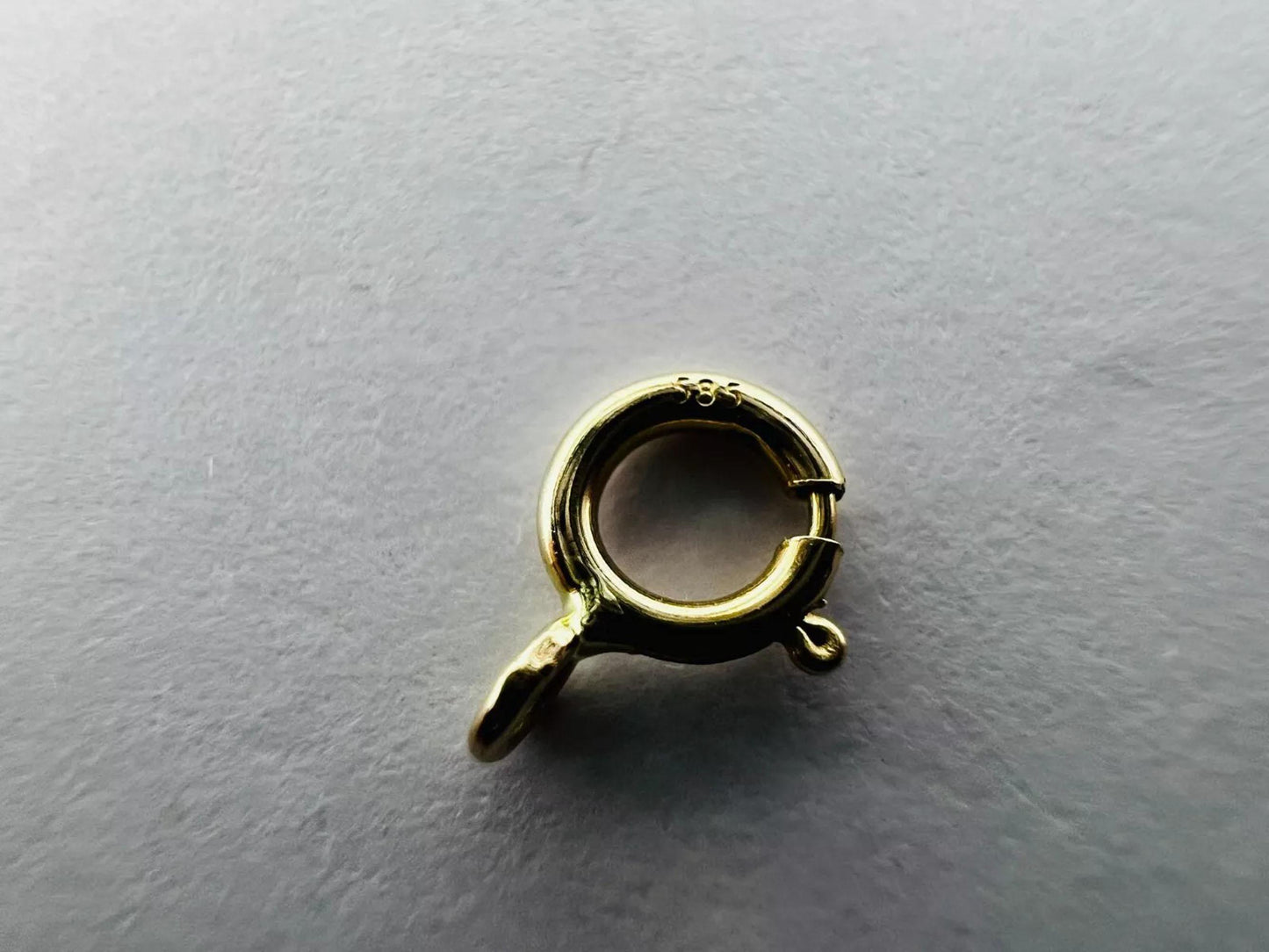 Fermoir bijoux Or jaune massif 14k 585/1000 Taille: 4.50 mm