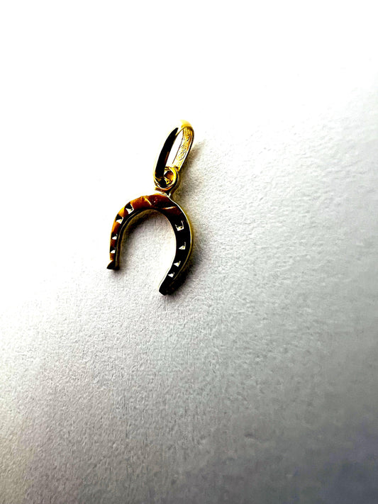 Pendentif Fer à cheval Or jaune massif 18k 750%