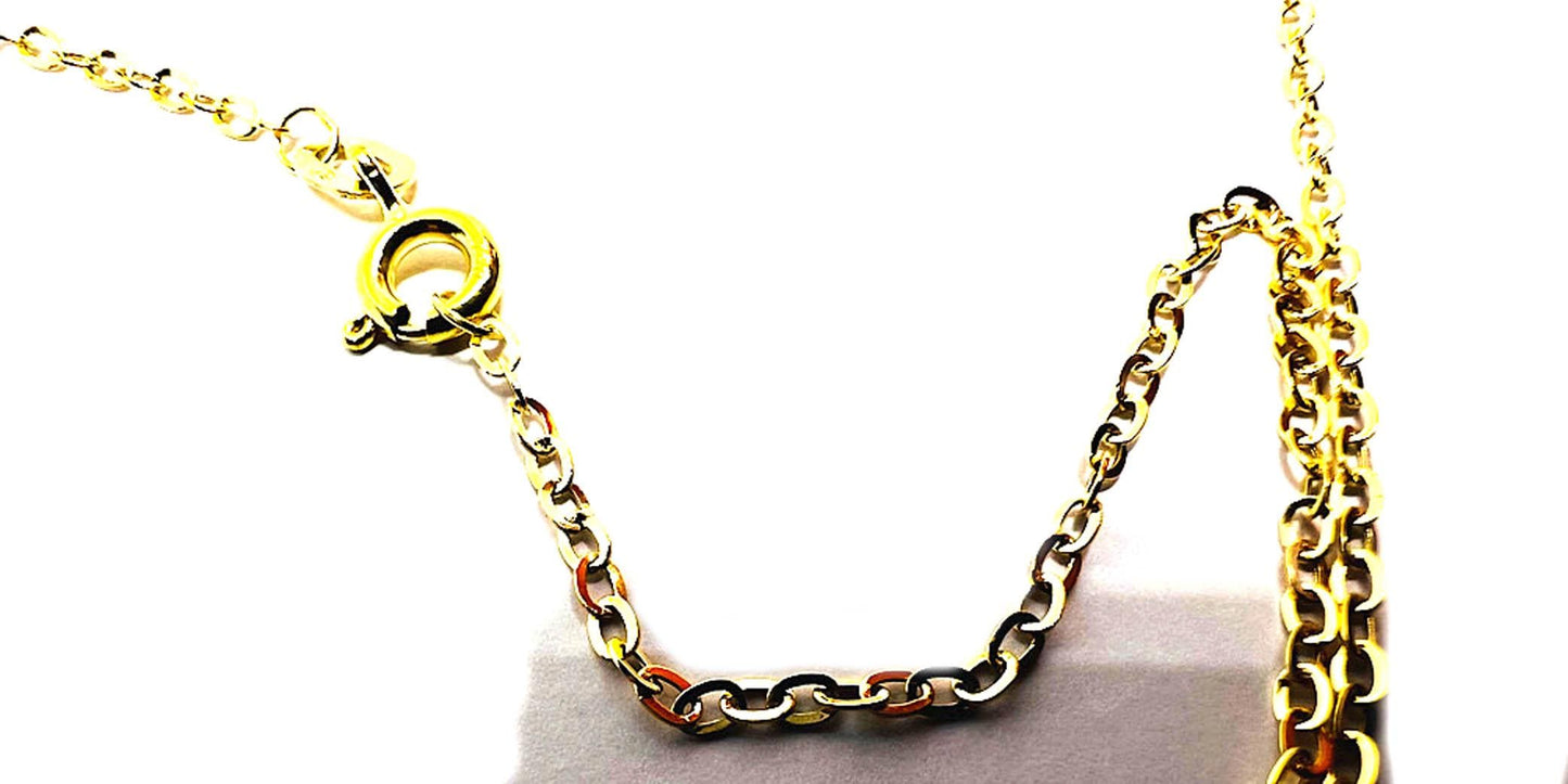 Chaîne forçat or jaune massif 18k 750% 45 cm 2 mm