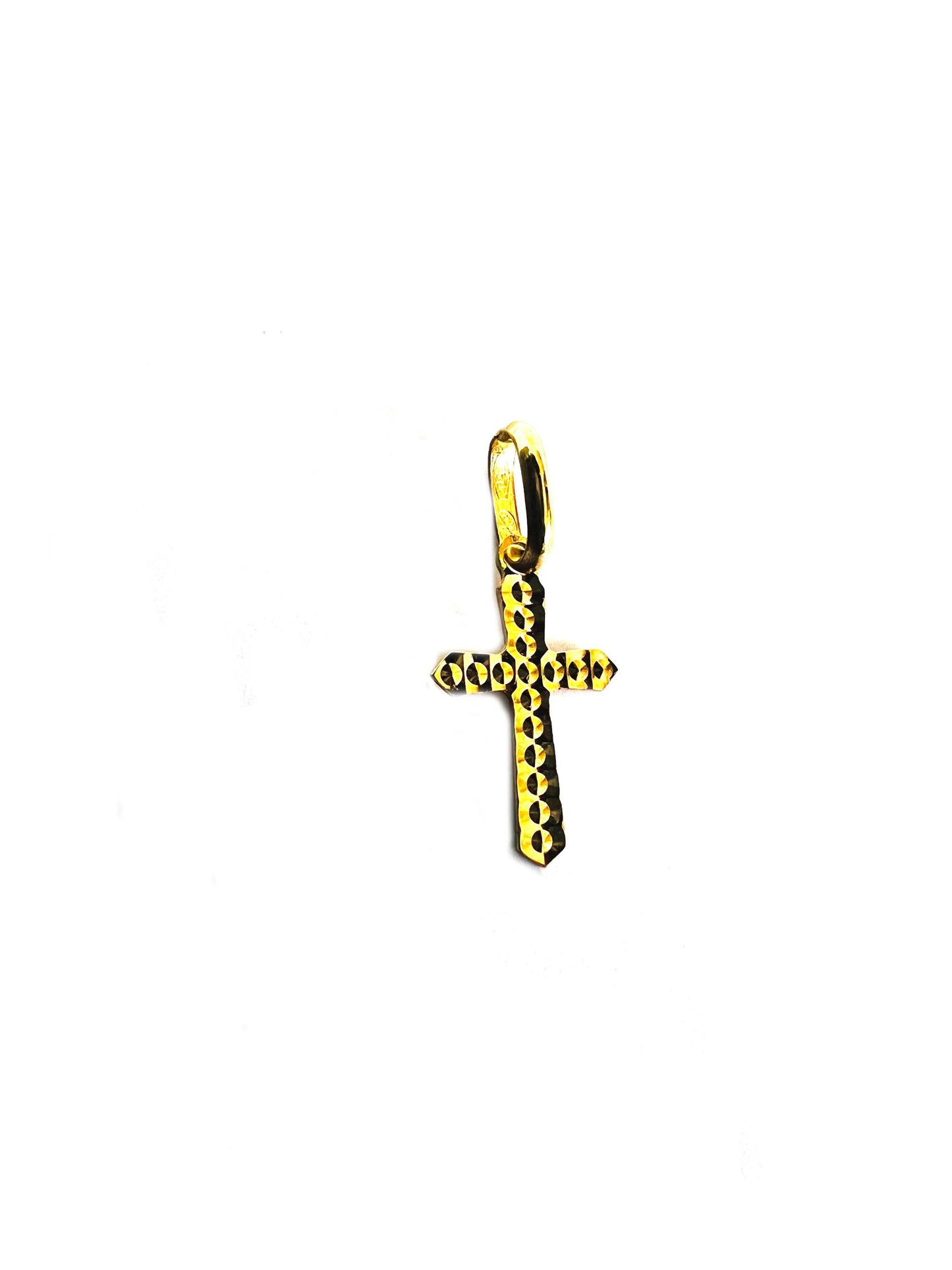 Pendentif Croix antique , Or Jaune massif 750% 18k
