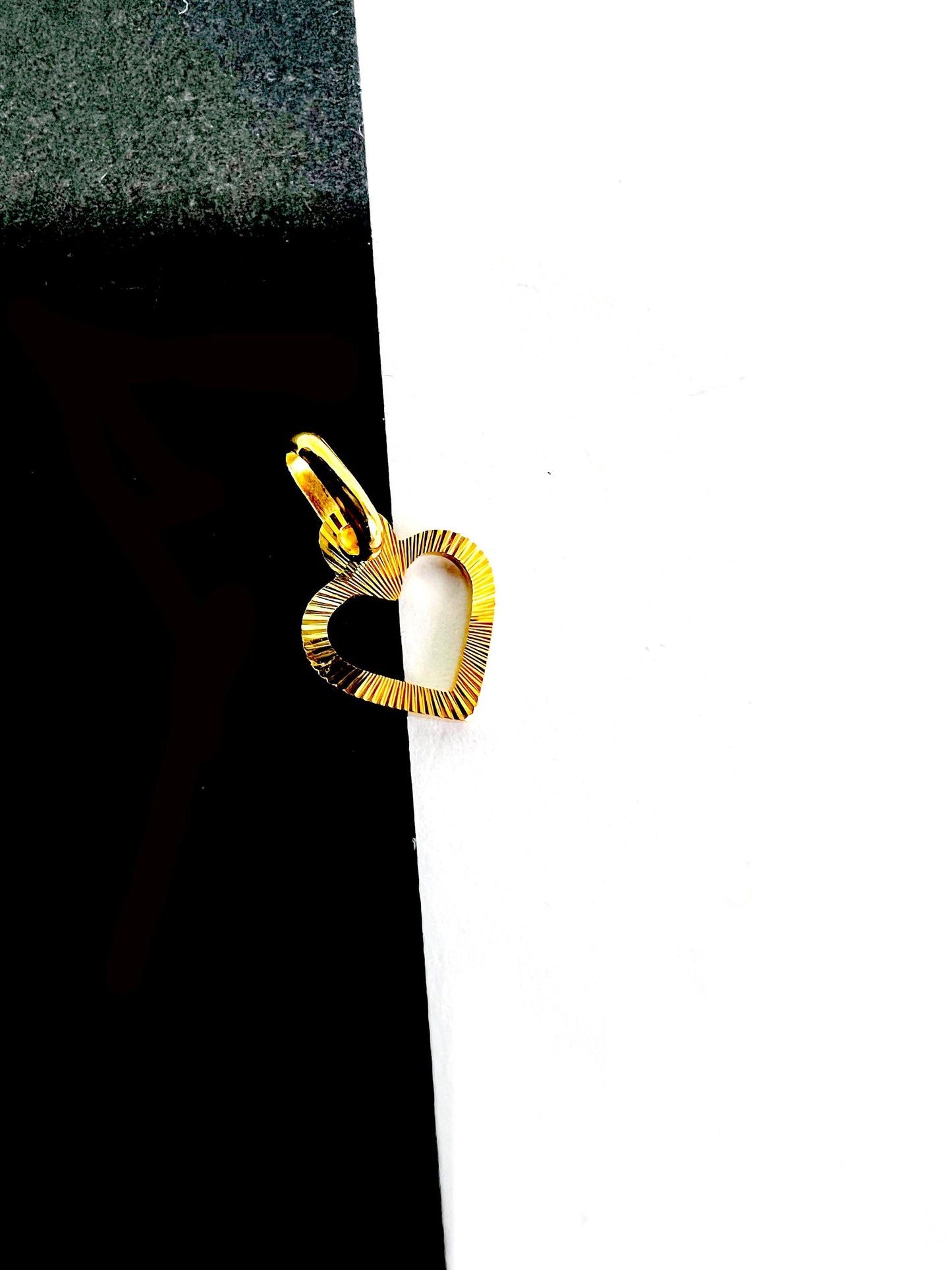 Pendentif Coeur Or jaune massif 18K 750%
