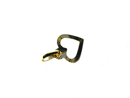 Pendentif Coeur Or jaune massif 18K 750%